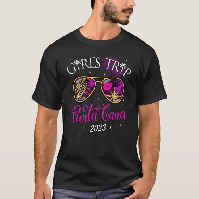 Girls Resa Punta Cana 2023 Womens Helg Vacatio T Shirt (Framsida)