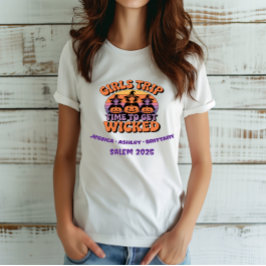 Girls Resa Retro Halloween fest Witch Fiends T Shirt