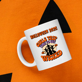 Girls Resa Retro Wicked Witch Halloween fest Kaffemugg