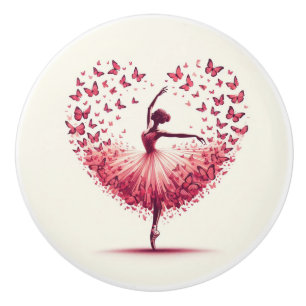 Girls Room Ballet Ballerina Rosa and White Knopp