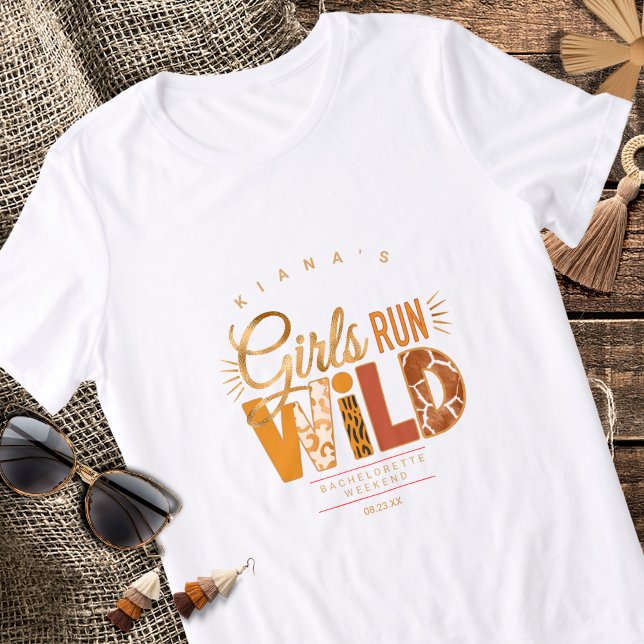 Girls Run Wild Safari Bachelorette ID1148 T Shirt (Skapare uppladdad)