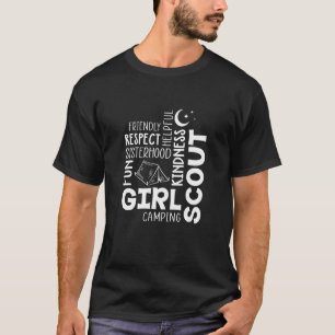 Girls Scout Camping Äventyr Scout Troop Cookie D T Shirt