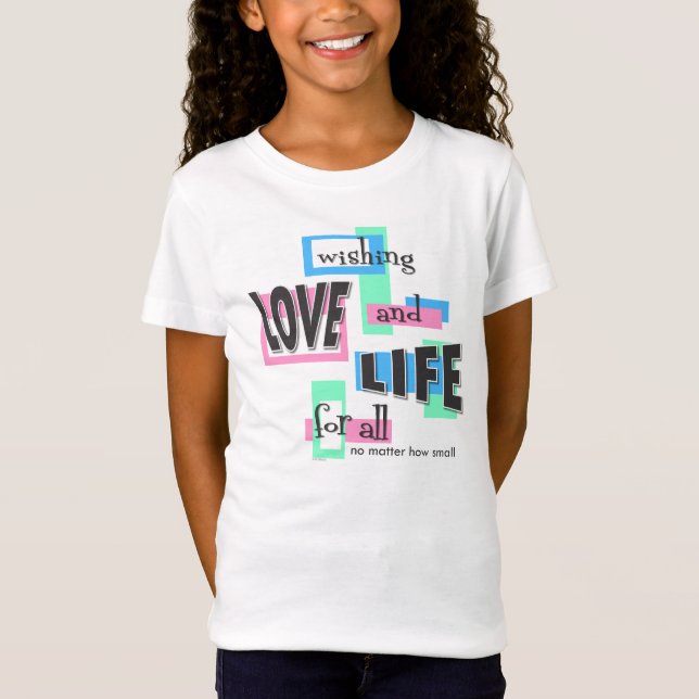 Girls' shirts with a colorful design. t shirt (Framsida)
