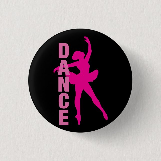 Girls Shock rosa Ballerina Dance Knapp (Framsida)