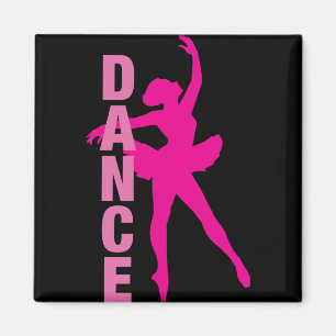 Girls Shock rosa Ballerina Dance Magnet