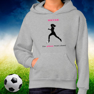 Girls Soccer "Denna prinsessa bär klyvningar" T Shirt