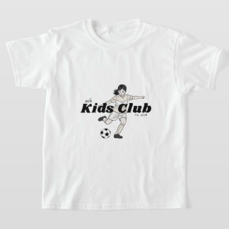 girls soccer kids club t-shirt