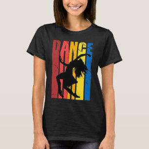 Girls Söt Retro Dancer Födelsedagsfest Dancer Co T Shirt