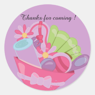 Girls Spa Stickers Runt Klistermärke