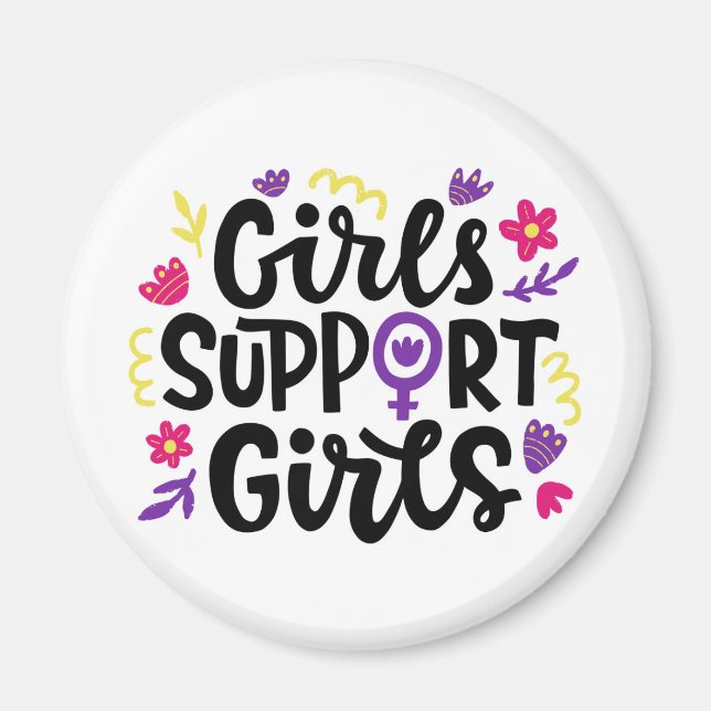 Girls Support Girls Magnet (Framsidan)
