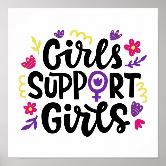 Girls Support Girls Poster (Framsidan)
