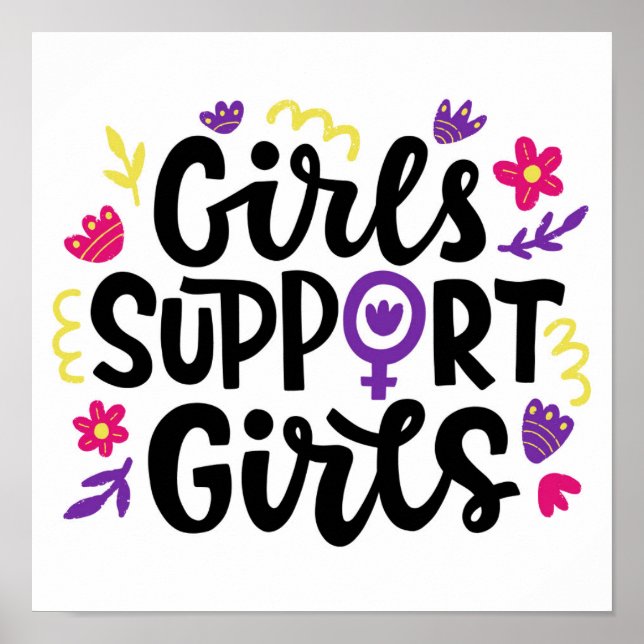 Girls Support Girls Poster (Framsidan)