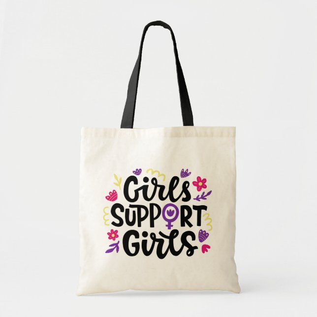 Girls Support Girls Tygkasse (Framsidan)
