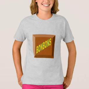 Girls T-Shirt ash CHOCOLAT BONBONS