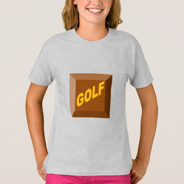 Girls T-Shirt ash CHOCOLAT GOLF (Framsida)