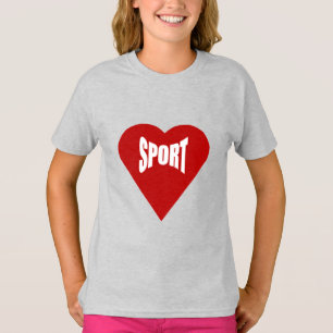 Girls T-Shirt ash KÄRLEK SPORT