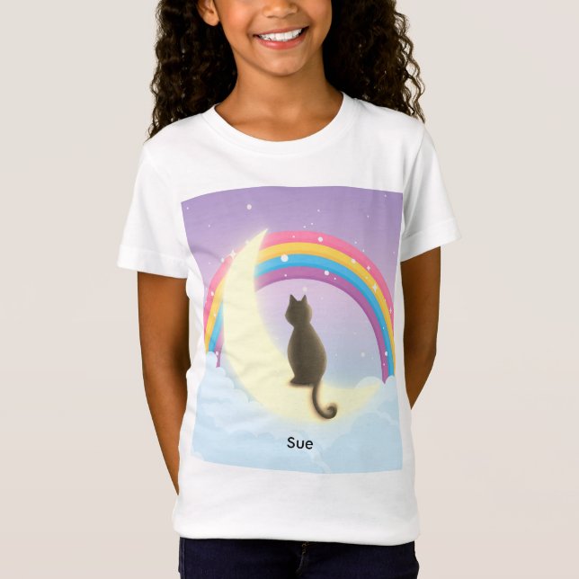 Girls T- Shirt med regnbåge T (Framsida)
