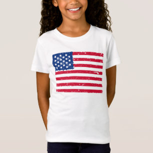 Girls T-Shirt-Patriotic T Shirt