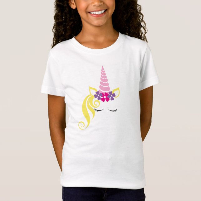 Girls T-Shirt-Unicorn T Shirt (Framsida)
