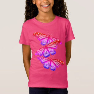 Girls Tee Neon Monarchs
