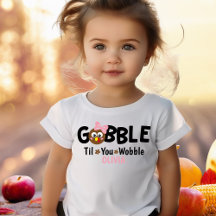 Girls Thanksgiving Cute Turkey Gobble Namn