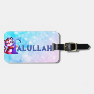Girls Tiger Luggage Tag Bagagebricka