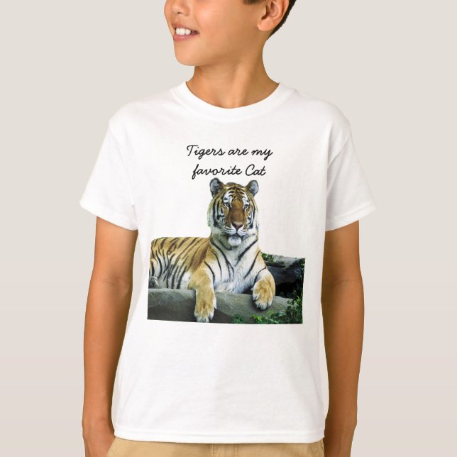 Girls Tiger-skjorta Tröja (Framsida)