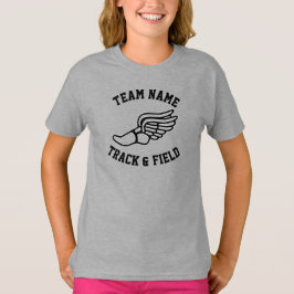Girls Track and Fält Anpassningsbar Team Namn Spor T Shirt