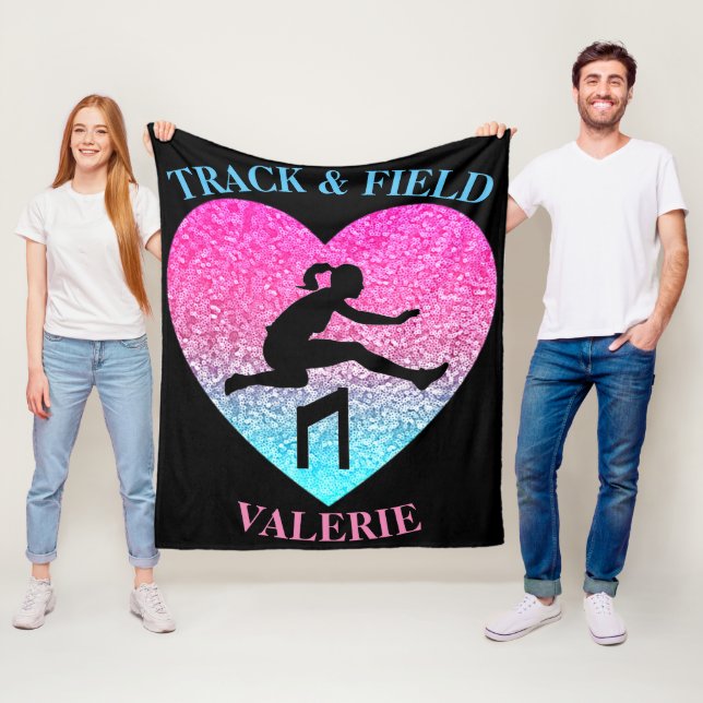 Girls Track & Fält Fleece Blanket (På plats)