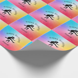 Girls Track & Fält Rainbow Stars Presentpapper