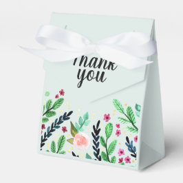 Girls Trendig Watercolor Flowers Blommigt Baby Sho Presentaskar
