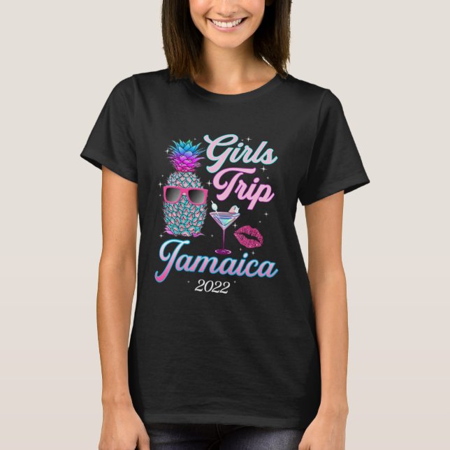 Girls Trip 2022 Tshirts For Women Jamaica Bachelor (Framsida)