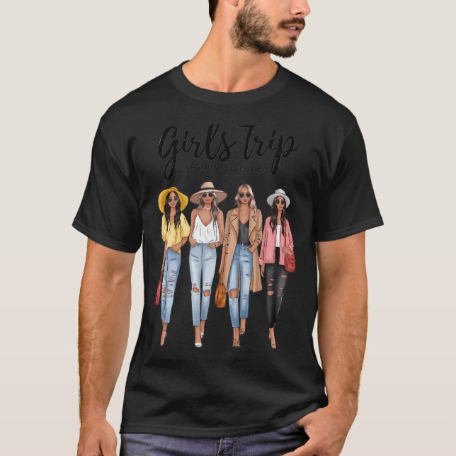 Girls Trip 2022 Women Matching Girls Weekend Canno T Shirt (Framsida)