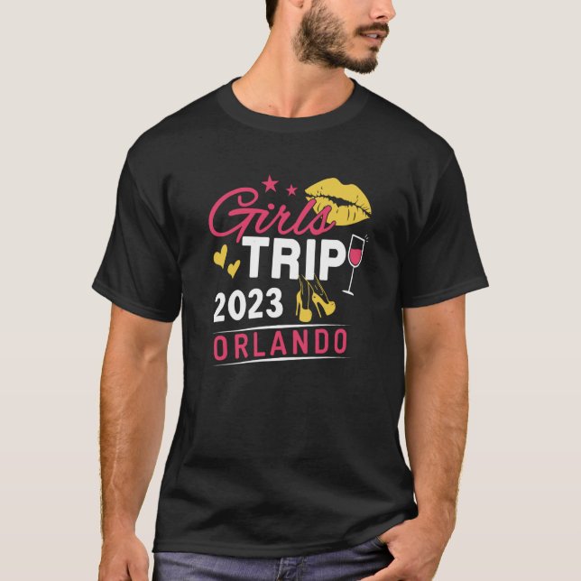 Girls Trip 2023 Orlando Weekend Travel Group Match T Shirt (Framsida)