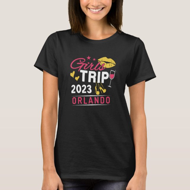 Girls Trip 2023 Orlando Weekend Travel Group Match T Shirt (Framsida)