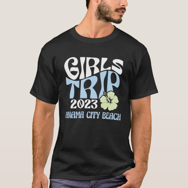 Girls Trip 2023 Panama City Beach Beach Destinatio T Shirt (Framsida)