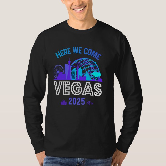 Girls Trip Las Vegas 2025 Birthday Squad Family He T Shirt (Framsida)
