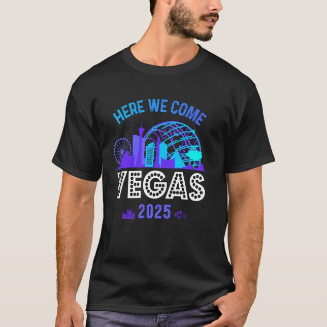 Girls Trip Las Vegas 2025 Birthday Squad Family He T Shirt (Framsida)