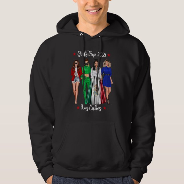 Girls Trip Los Cabos Holiday Cute Woman Hen Do Coo Hoodie (Framsida)