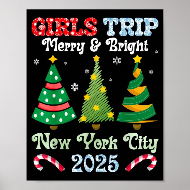 Girls Trip Merry And Bright Xmas New York City Vac Poster (Framsidan)