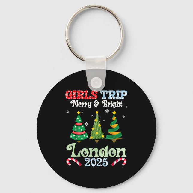 Girls Trip Merry Bright Christmas In London Vacati Nyckelring (Framsida)