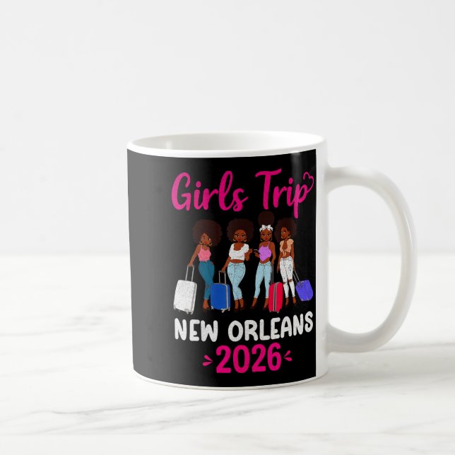 Girls Trip New Orleans 2026 Squad Matching Outfit  Kaffemugg (Höger)