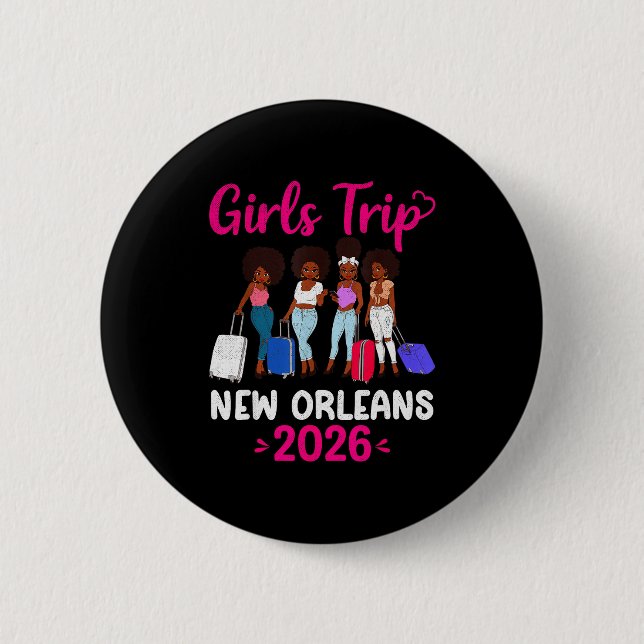 Girls Trip New Orleans 2026 Squad Matching Outfit  Knapp (Framsida)