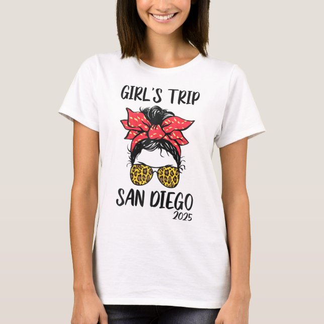 Girls Trip San Diego 2025 Vacation Girls Weekend M T Shirt (Framsida)