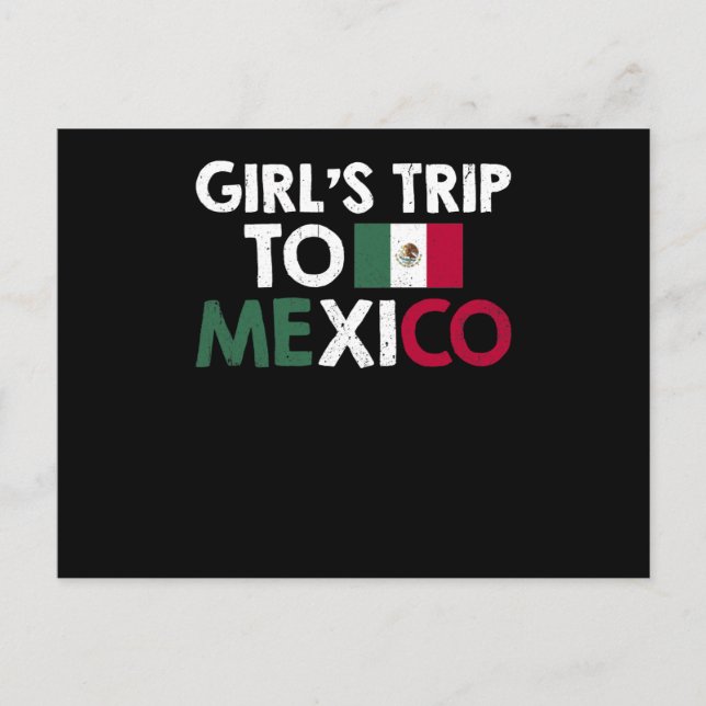 Girls Trip To Mexico Helg Vykort (Framsida)