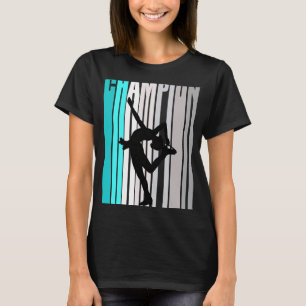 Girls Turcoise Ice Skating Champion Ice Skating T Shirt