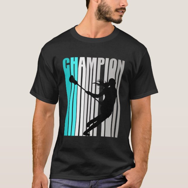 Girls Turcos Lacrosse Champion Lacrosse Team T Shirt (Framsida)
