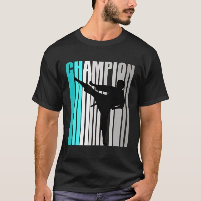 Girls Turkvoise Jiu Jitsu Champion Jiu Jitsu Team T Shirt (Framsida)