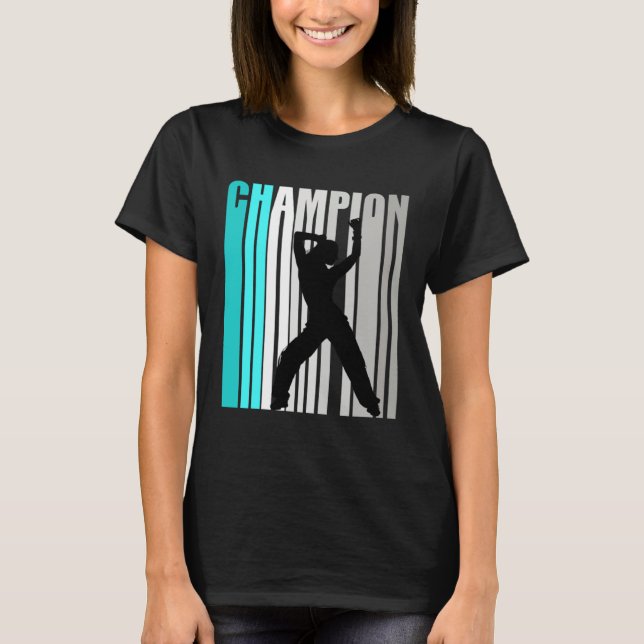 Girls Turquoise Dance Champion Dance Team T Shirt (Framsida)