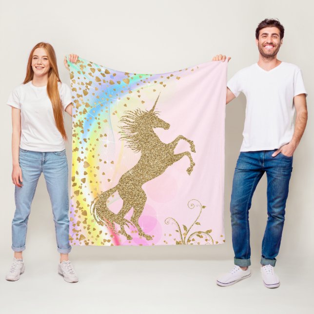 Girls Unicorn Blanket Fleecefilt (På plats)